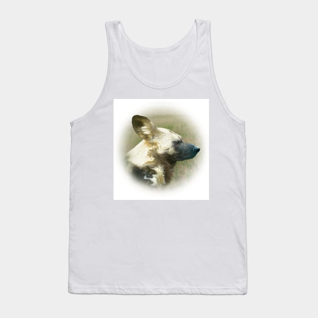 African wild dog Tank Top by Guardi